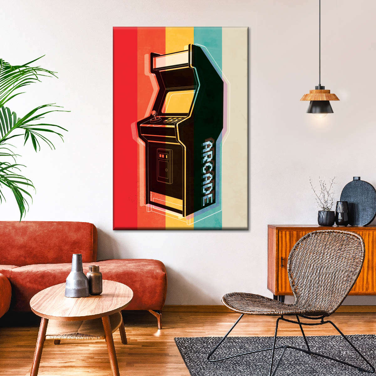 ریٹرو آرکیڈ وال آرٹ