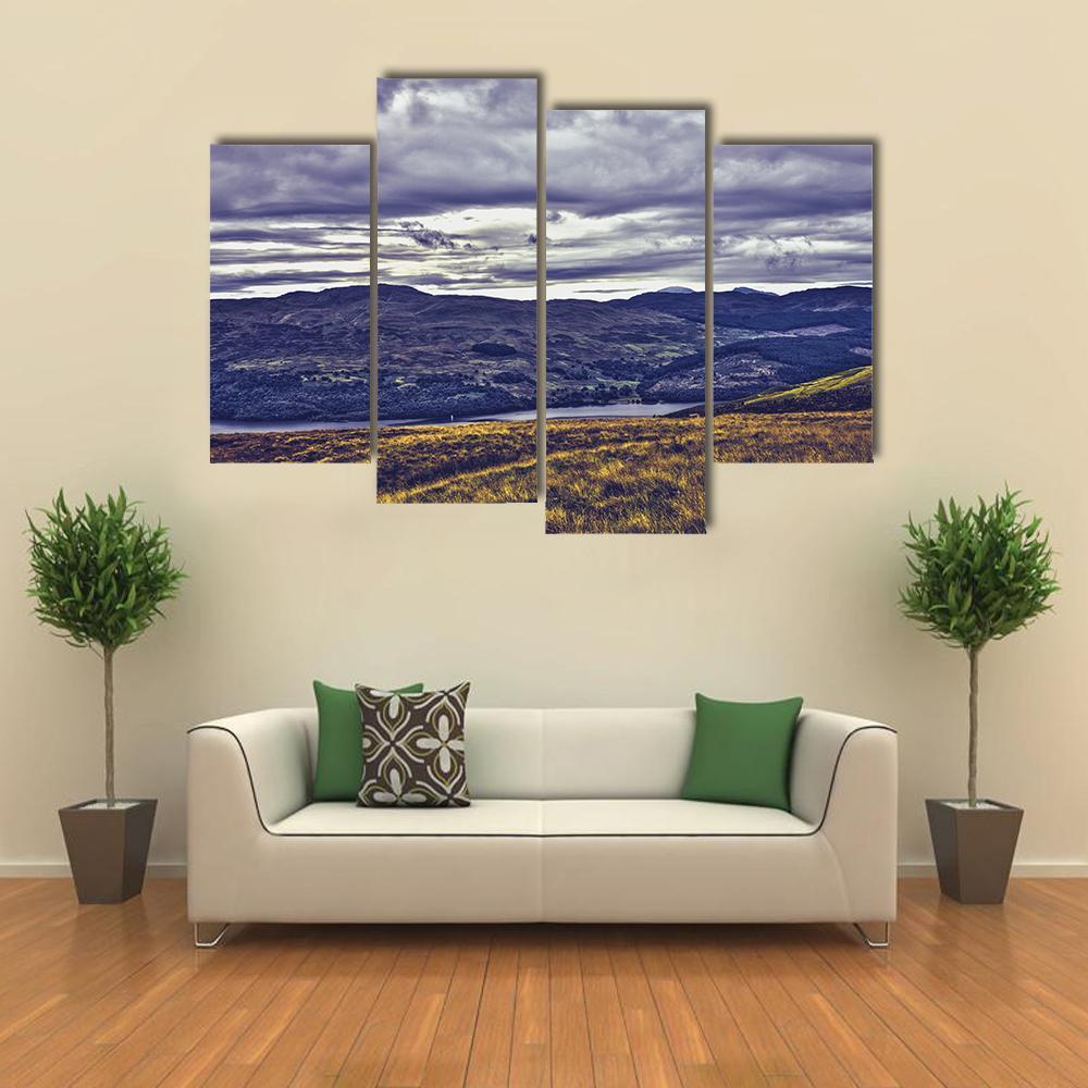 Loch Tay Scotland Canvas Wall Art-4 Pop-Gallery Wrap-50" x 32"-Tiaracle