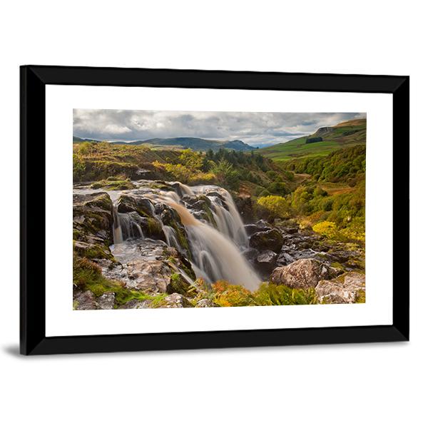 Loup Of Fintry Waterfall Canvas Wall Art-3 Horizontal-Gallery Wrap-25" x 16"-Tiaracle