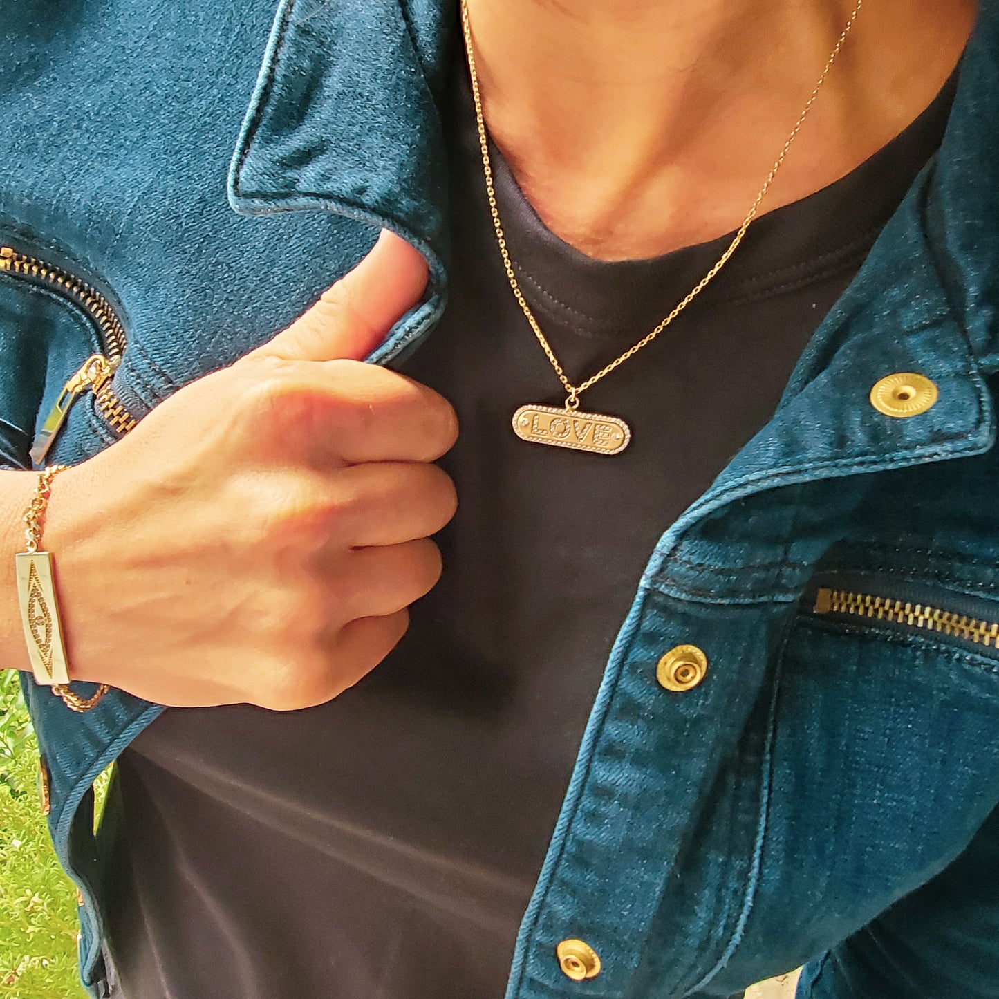 Love Letter Pendant in Gold or Silver