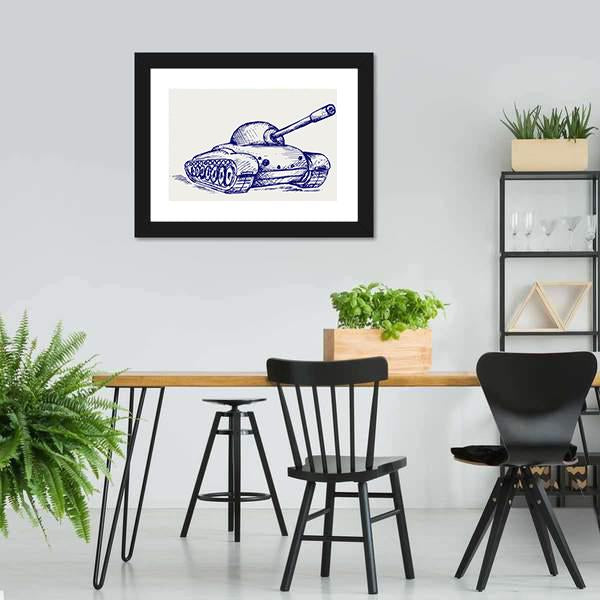 Main Battle Tank Canvas Wall Art-3 Horizontal-Gallery Wrap-25" x 16"-Tiaracle