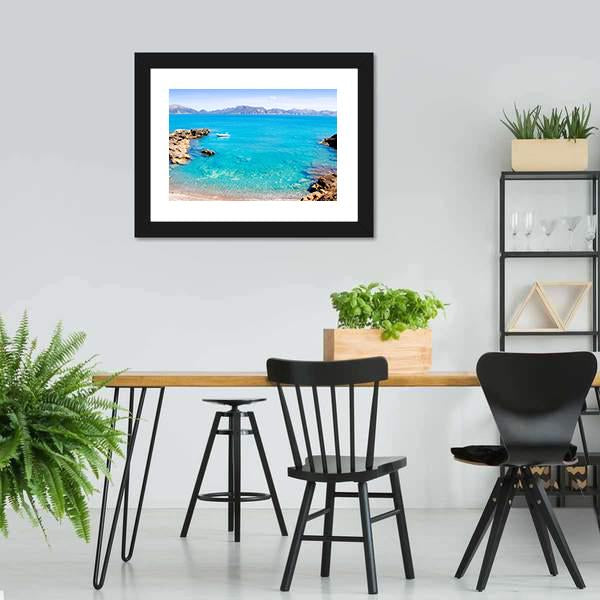 Mallorca La Victoria Beach Canvas Wall Art-3 Horizontal-Gallery Wrap-25" x 16"-Tiaracle