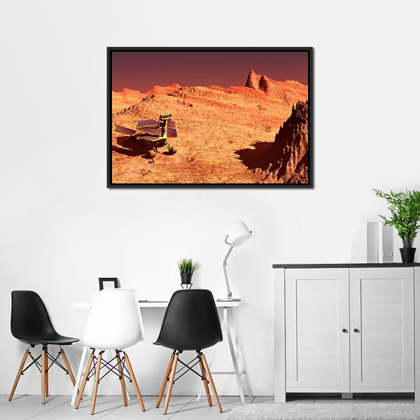 Mars Rover On Mars Canvas Wall Art-3 Horizontal-Gallery Wrap-25" x 16"-Tiaracle