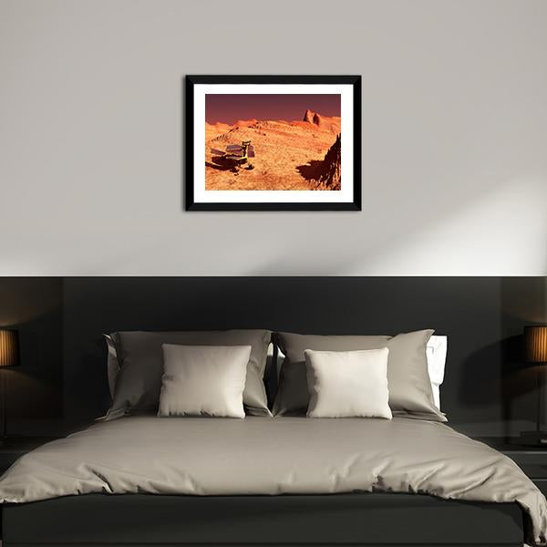 Mars Rover On Mars Canvas Wall Art-3 Horizontal-Gallery Wrap-25" x 16"-Tiaracle