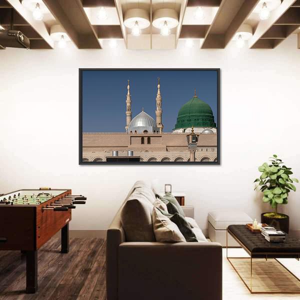 Masjid Al-Haram Canvas Wall Art-3 Horizontal-Gallery Wrap-25" x 16"-Tiaracle