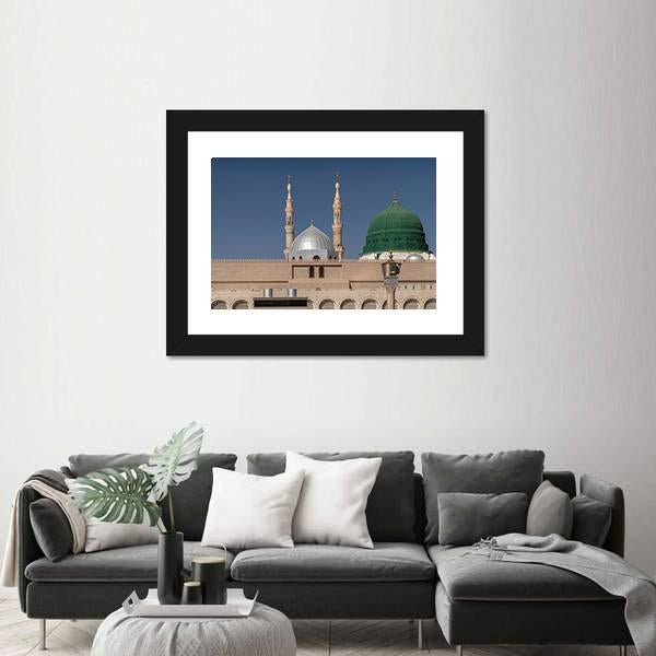 Masjid Al-Haram Canvas Wall Art-3 Horizontal-Gallery Wrap-25" x 16"-Tiaracle