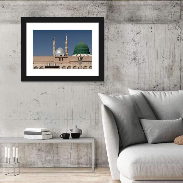 Masjid Al-Haram Canvas Wall Art-3 Horizontal-Gallery Wrap-25" x 16"-Tiaracle