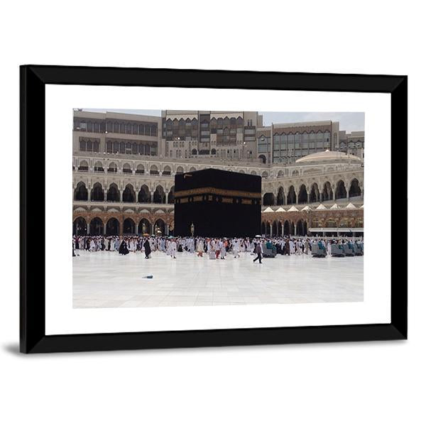 Masjid Al Haram Mecca Canvas Wall Art-3 Horizontal-Gallery Wrap-25" x 16"-Tiaracle