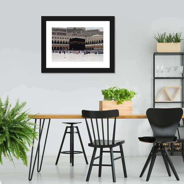 Masjid Al Haram Mecca Canvas Wall Art-3 Horizontal-Gallery Wrap-25" x 16"-Tiaracle