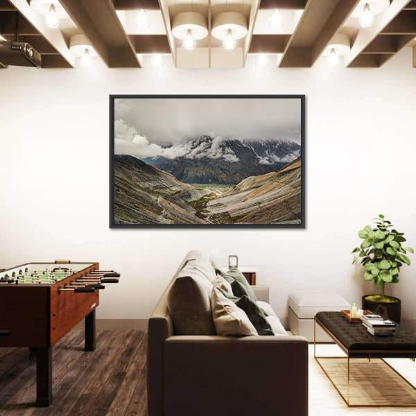 Mastuj River & Valley Canvas Wall Art-3 Horizontal-Gallery Wrap-25" x 16"-Tiaracle