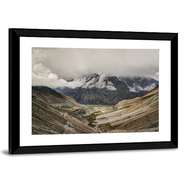 Mastuj River & Valley Canvas Wall Art-3 Horizontal-Gallery Wrap-25" x 16"-Tiaracle