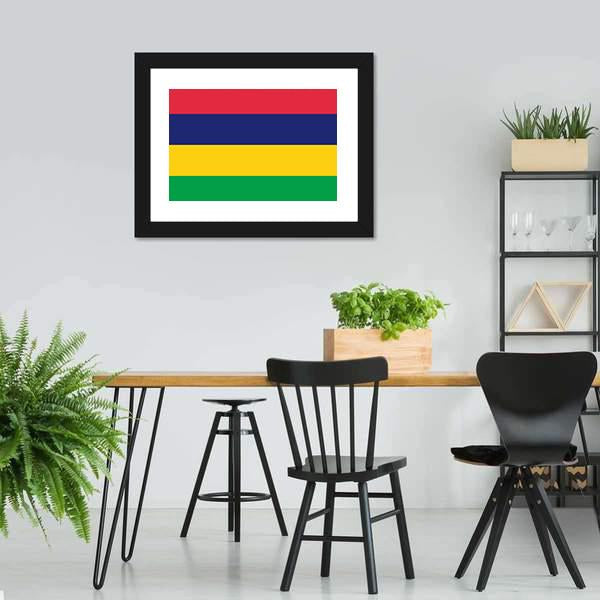 Mauritius Flag Canvas Wall Art-3 Horizontal-Gallery Wrap-25" x 16"-Tiaracle
