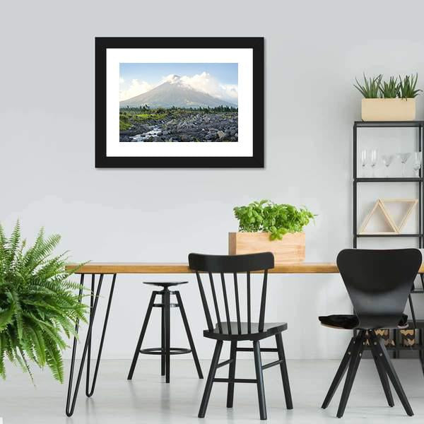 Mayon Volcano Philippines Canvas Wall Art-3 Horizontal-Gallery Wrap-25" x 16"-Tiaracle