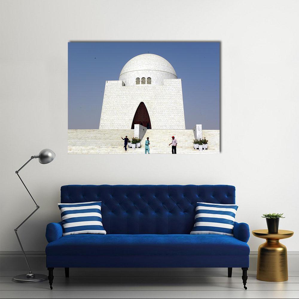 Mazar-E-Quaid Karachi Canvas Wall Art-1 Piece-Gallery Wrap-48" x 32"-Tiaracle