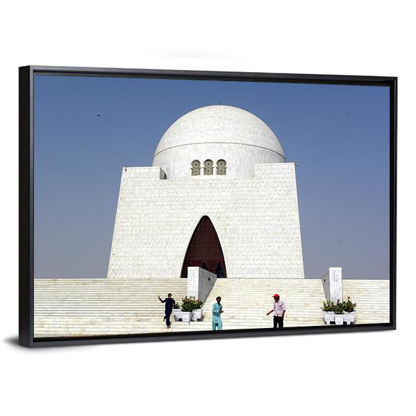 Mazar-E-Quaid Karachi Canvas Wall Art-3 Horizontal-Gallery Wrap-25" x 16"-Tiaracle