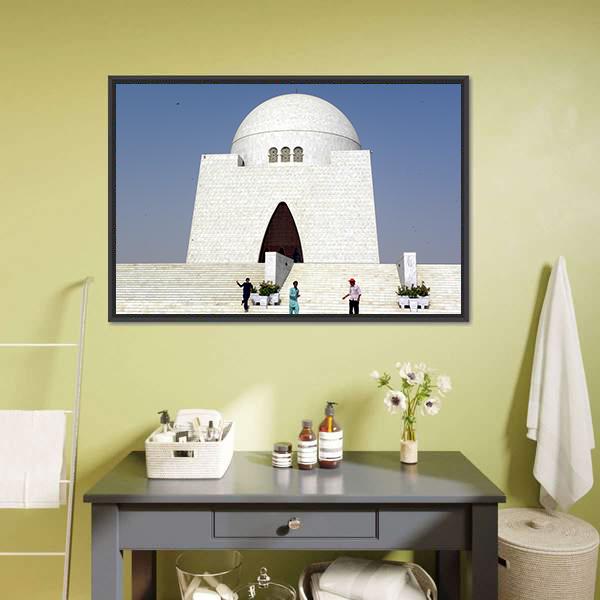 Mazar-E-Quaid Karachi Canvas Wall Art-3 Horizontal-Gallery Wrap-25" x 16"-Tiaracle