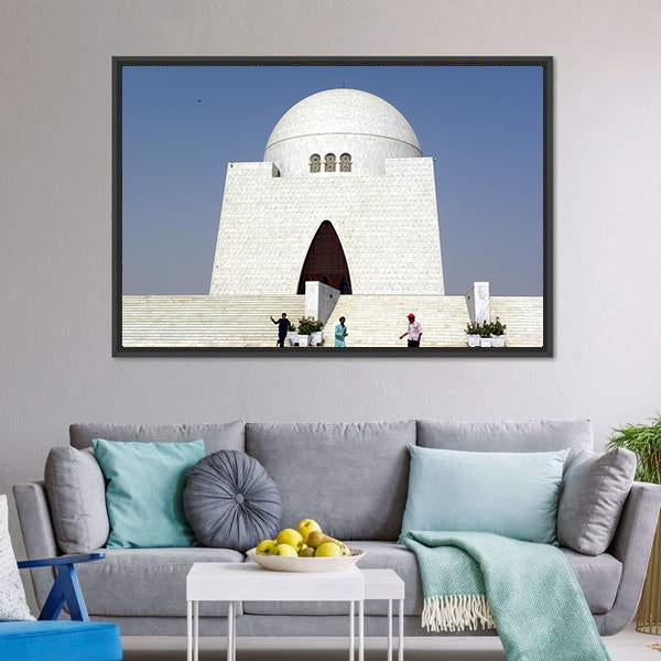 Mazar-E-Quaid Karachi Canvas Wall Art-3 Horizontal-Gallery Wrap-25" x 16"-Tiaracle