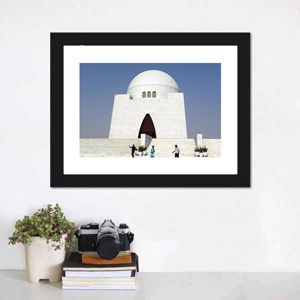 Mazar-E-Quaid Karachi Canvas Wall Art-3 Horizontal-Gallery Wrap-25" x 16"-Tiaracle