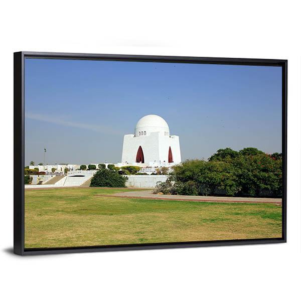 Mazar-E-Quaid Pakistan Canvas Wall Art-3 Horizontal-Gallery Wrap-25" x 16"-Tiaracle