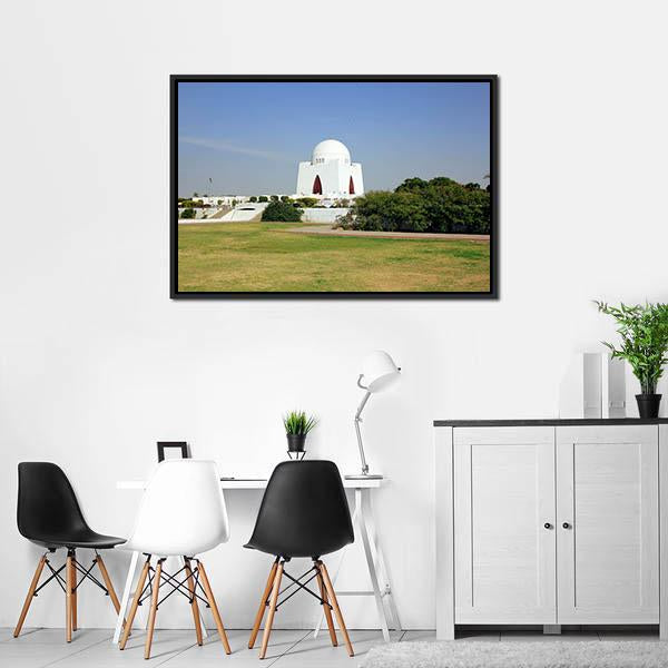 Mazar-E-Quaid Pakistan Canvas Wall Art-3 Horizontal-Gallery Wrap-25" x 16"-Tiaracle