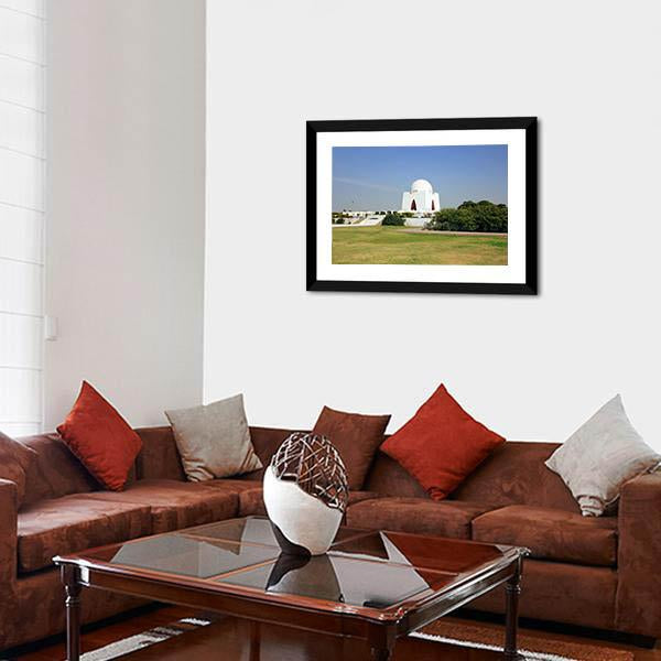 Mazar-E-Quaid Pakistan Canvas Wall Art-3 Horizontal-Gallery Wrap-25" x 16"-Tiaracle