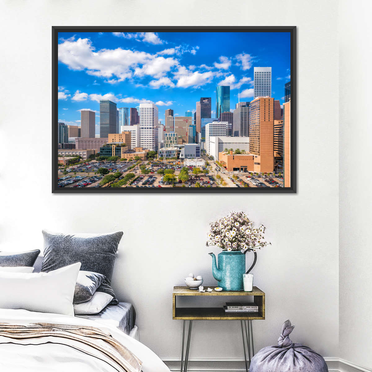 Downtown Houston Skyline Wandkunst