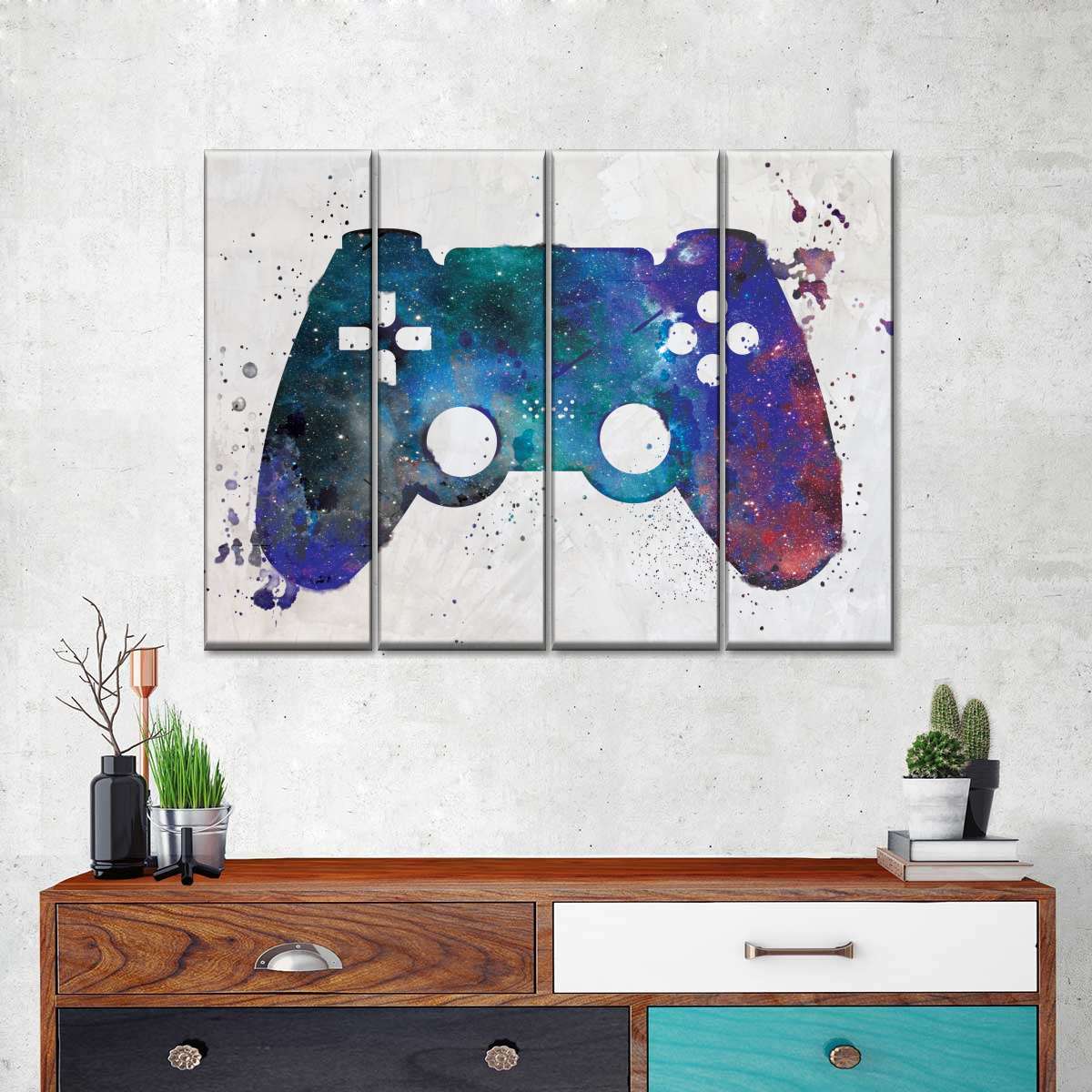 Galaxy Game Controller Wandkunst