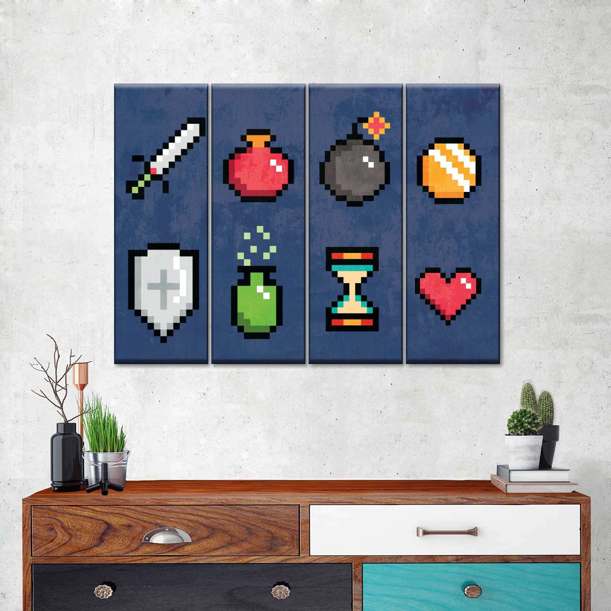 Minecraft -Ikonen Wandkunst