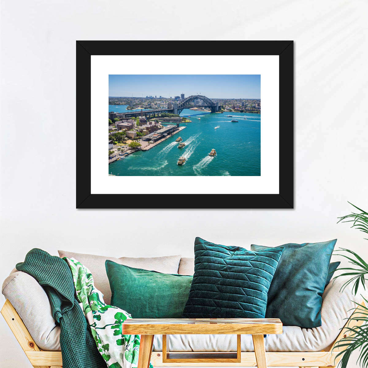 Blick auf die Wandkunst von Sydney Cove