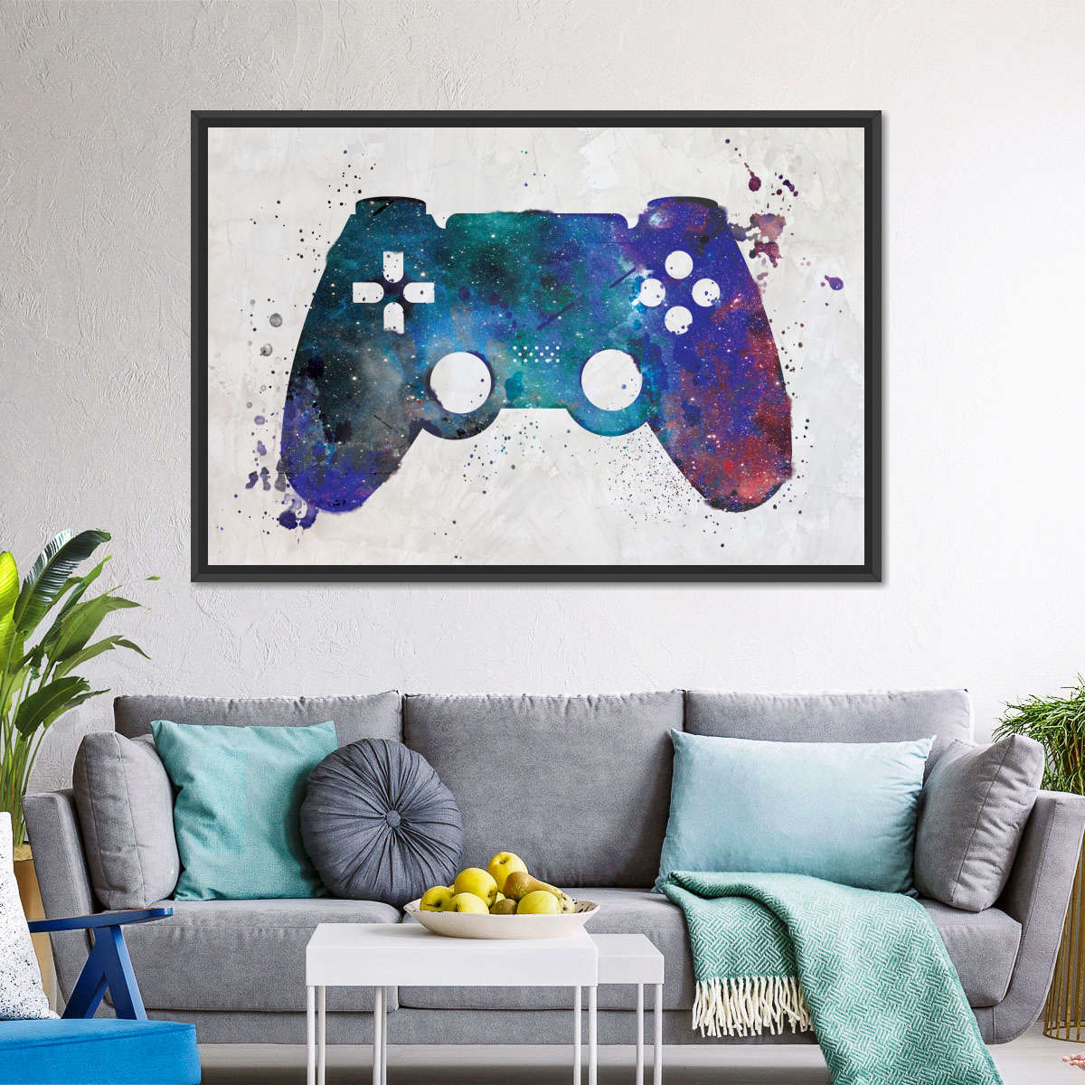 Galaxy Game Controller Wandkunst