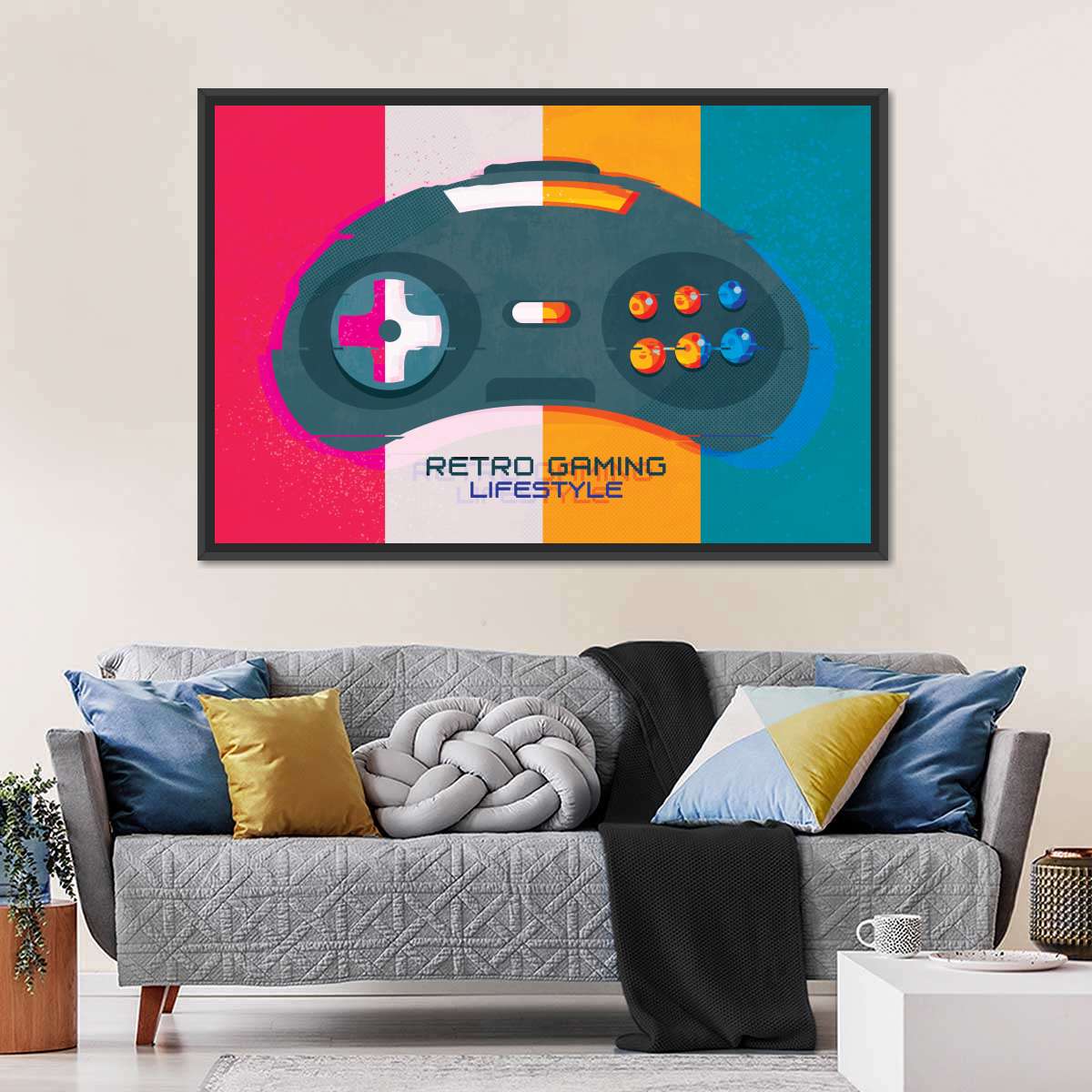 Retro Gaming Lifestyle Wandkunst