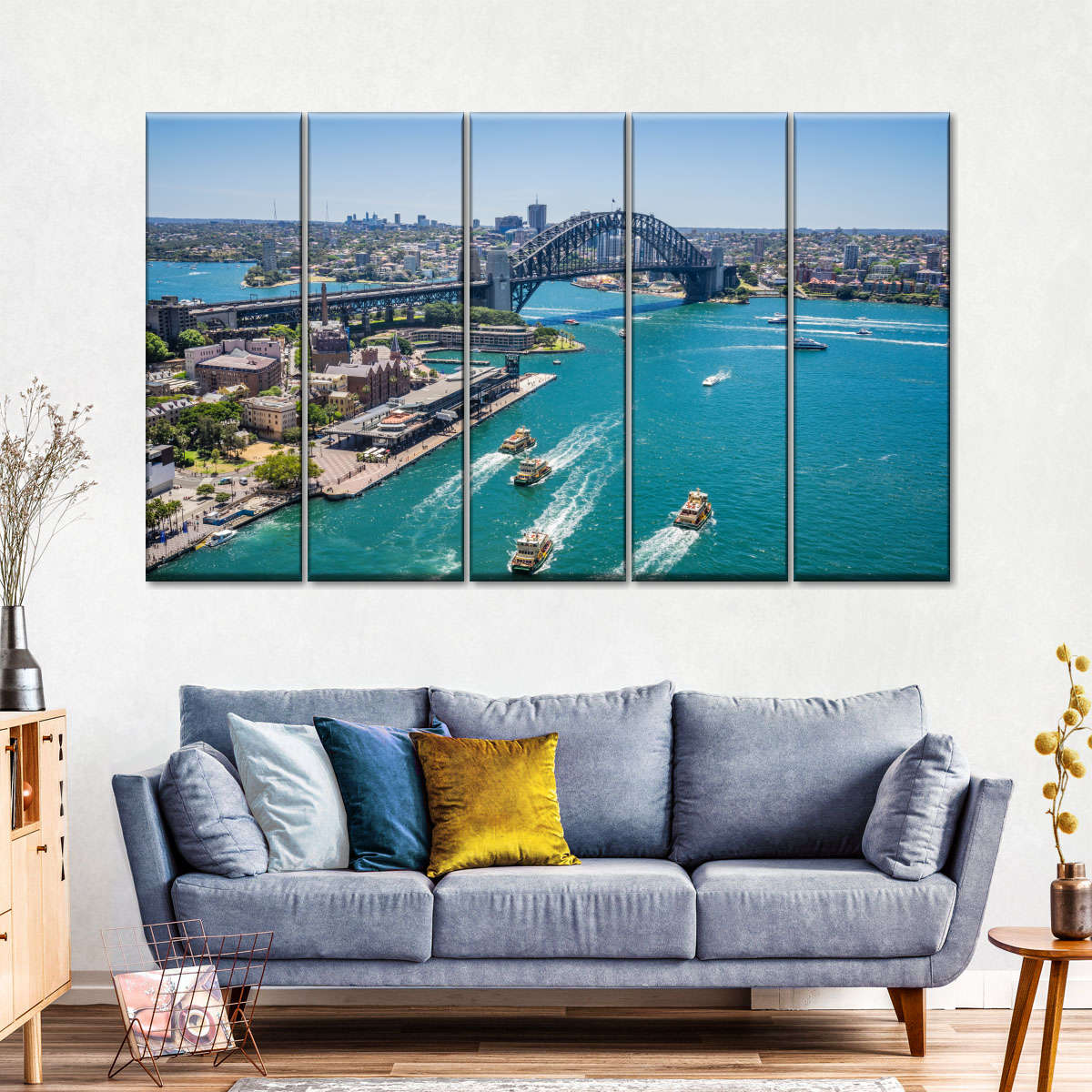 Blick auf die Wandkunst von Sydney Cove