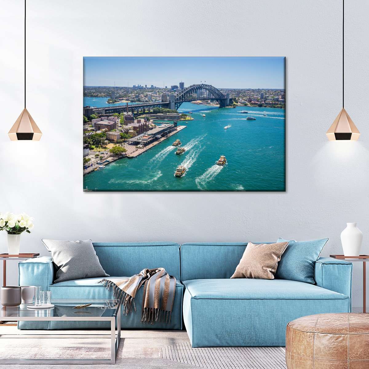 Blick auf die Wandkunst von Sydney Cove