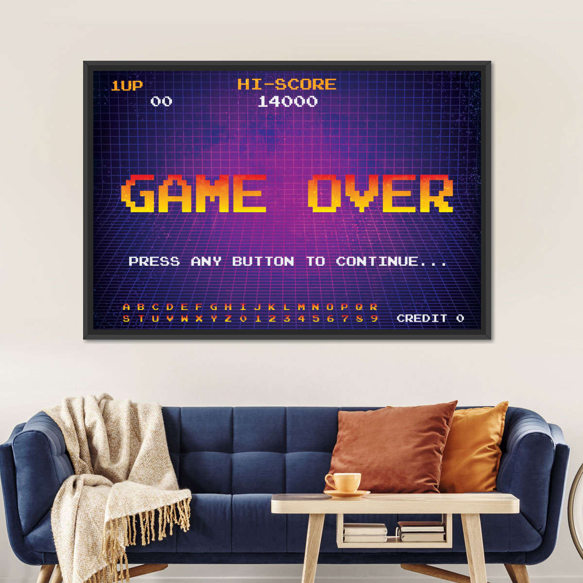 Spiel über Bildschirmwandkunst