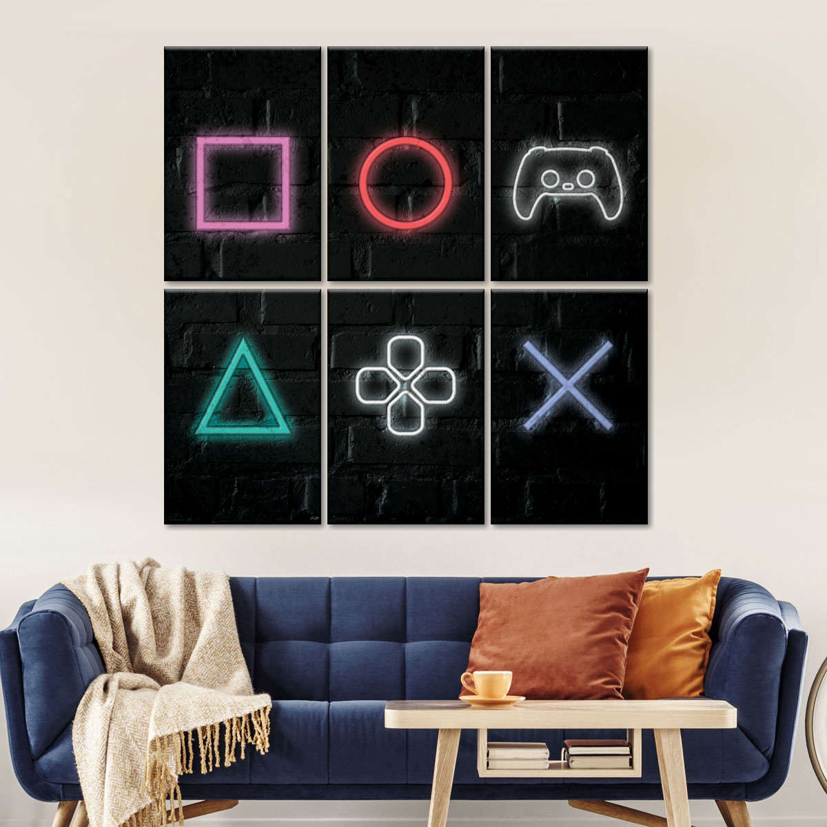 PlayStation Game Buttons Wandkunst