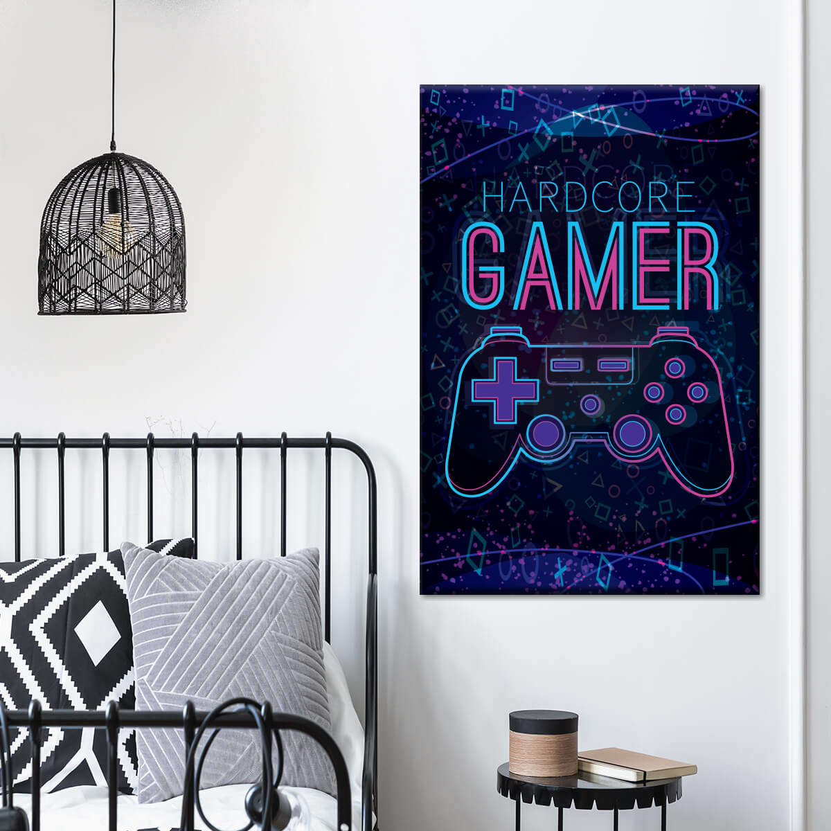 Hardcore Gamer Neon Zeichen Wandkunst