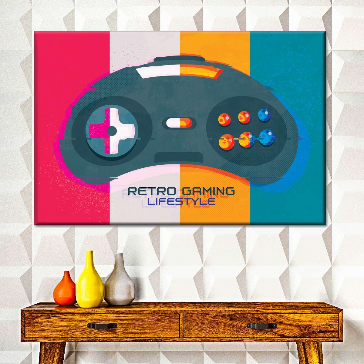 Retro Gaming Lifestyle Wandkunst