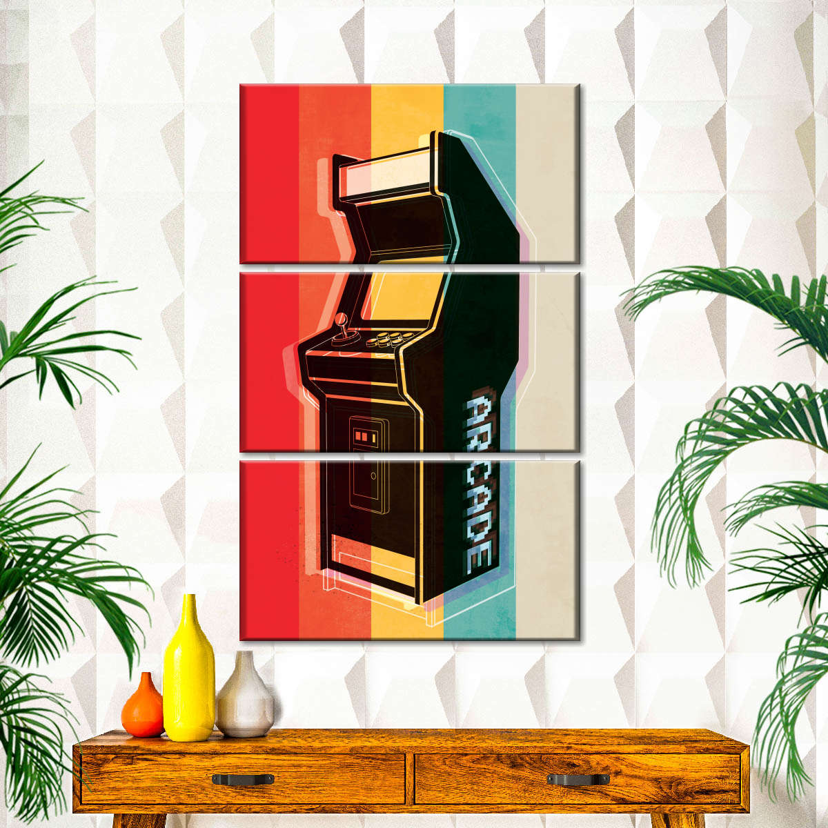 ریٹرو آرکیڈ وال آرٹ