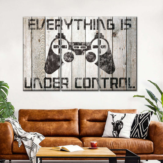 Alles ist unter Kontrollwandkunst