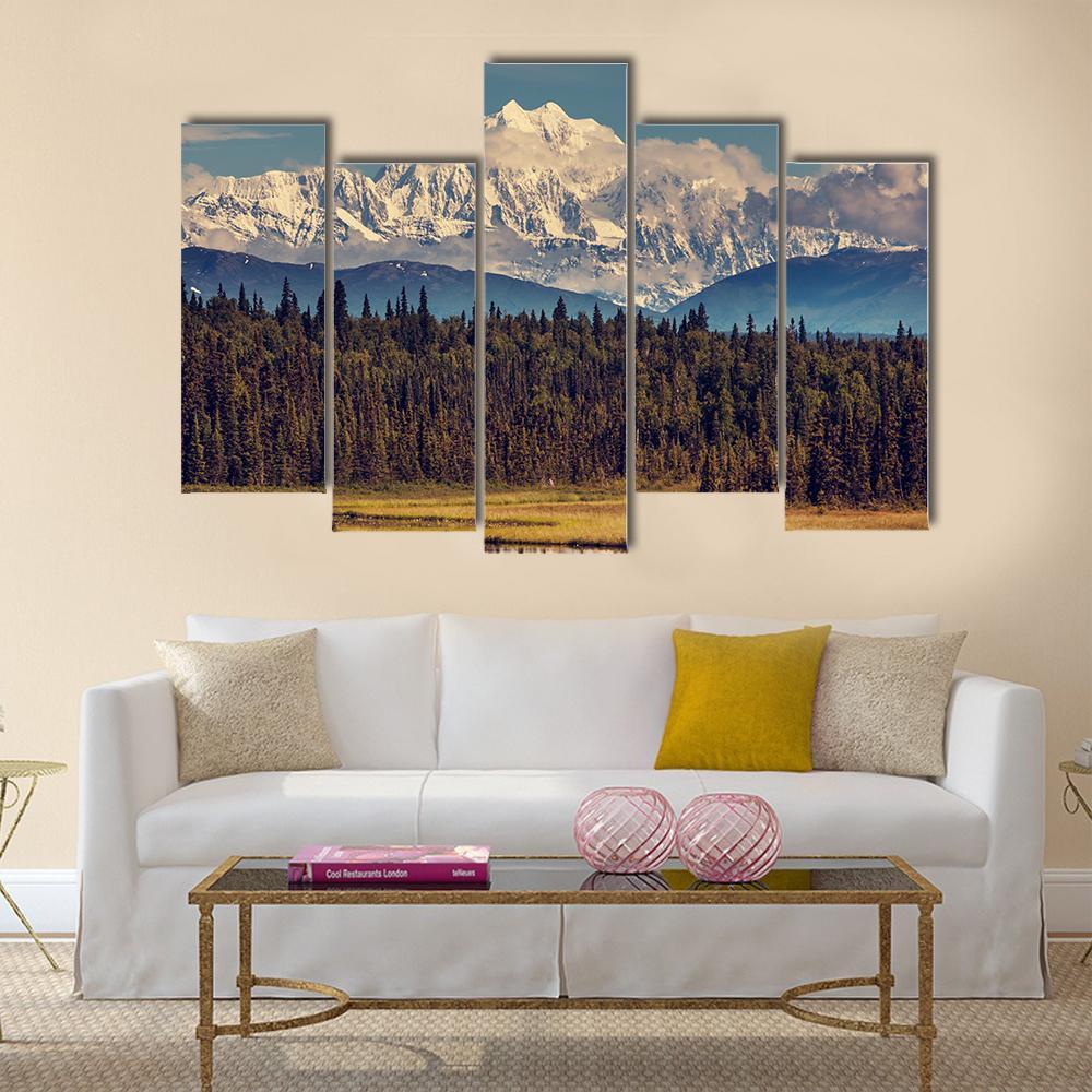 McKinley Peak Canvas Wall Art-5 Pop-Gallery Wrap-47" x 32"-Tiaracle