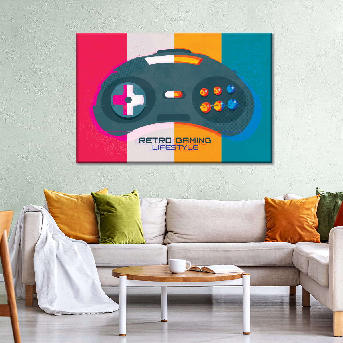 Retro Gaming Lifestyle Wandkunst