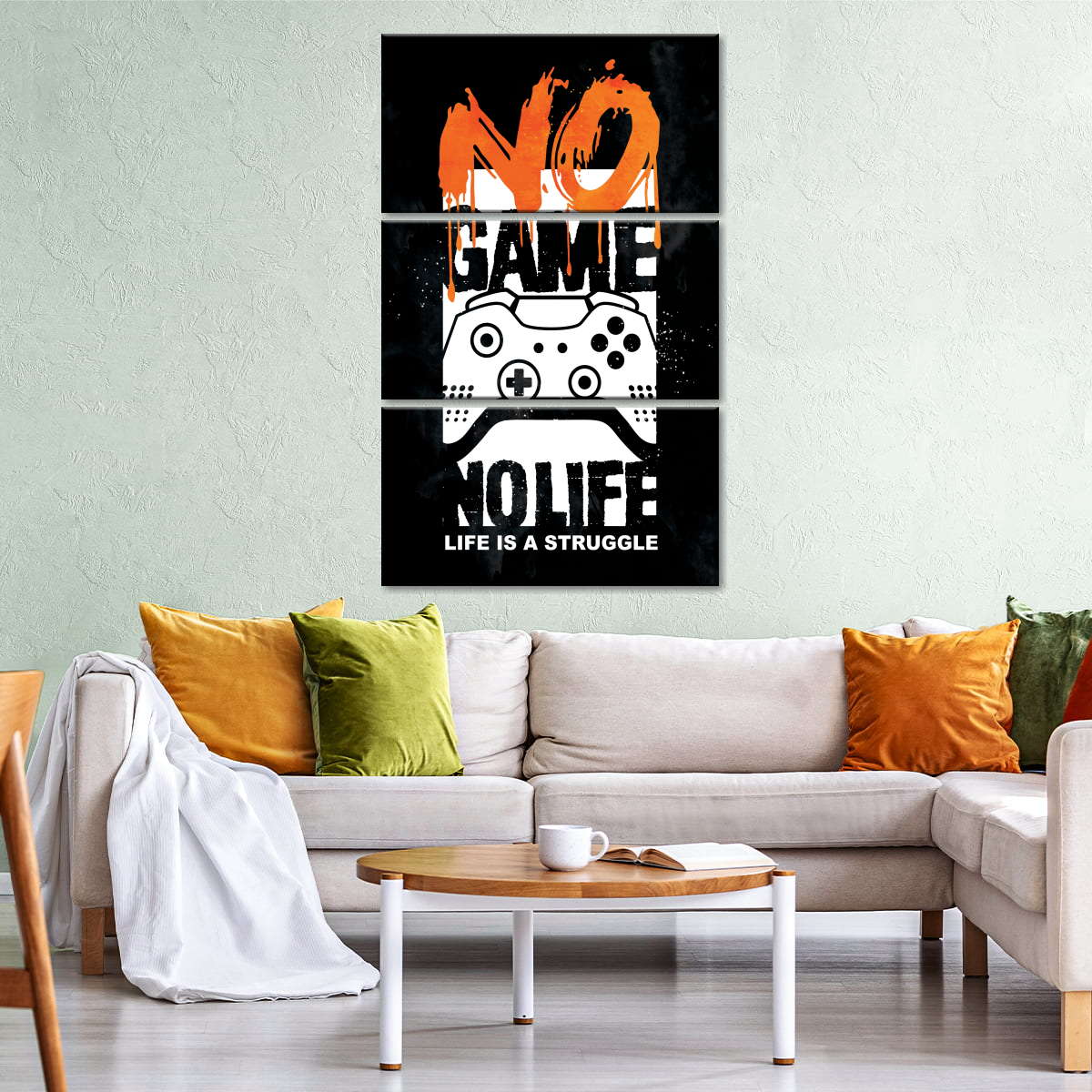 Kein Spiel kein Leben Wandkunst