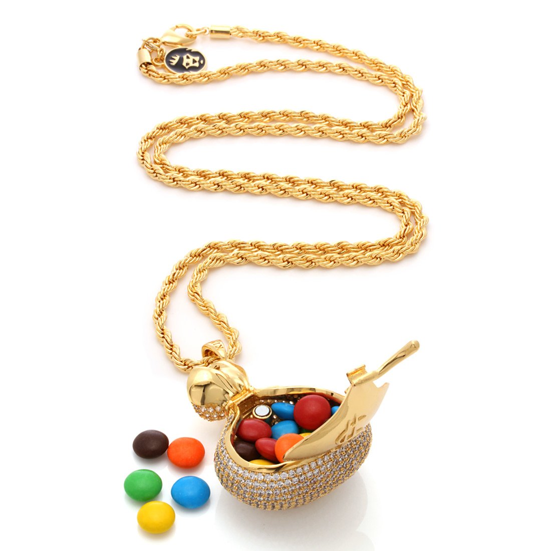 Money Bag Stash Necklace