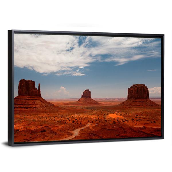 Monument Valley Utah Canvas Wall Art-3 Horizontal-Gallery Wrap-25" x 16"-Tiaracle