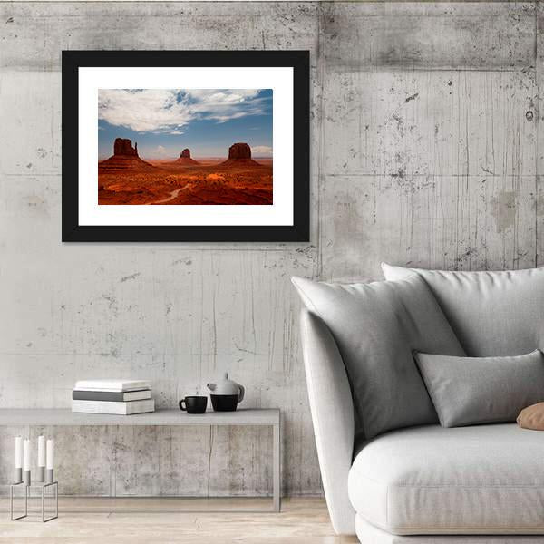 Monument Valley Utah Canvas Wall Art-3 Horizontal-Gallery Wrap-25" x 16"-Tiaracle