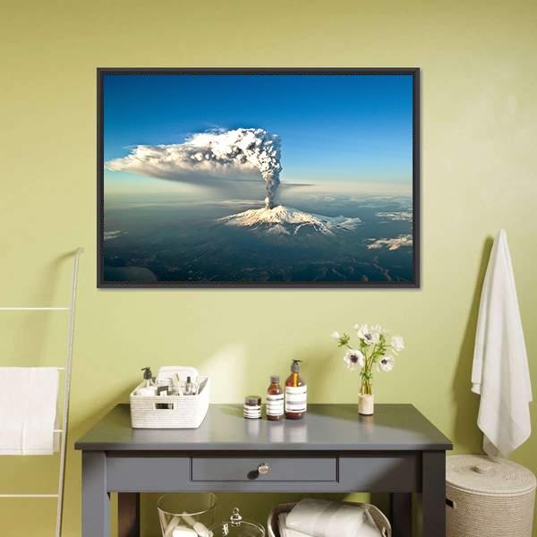 Mount Etna Eruption Canvas Wall Art-3 Horizontal-Gallery Wrap-25" x 16"-Tiaracle