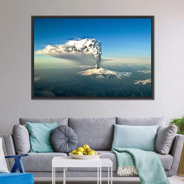 Mount Etna Eruption Canvas Wall Art-3 Horizontal-Gallery Wrap-25" x 16"-Tiaracle