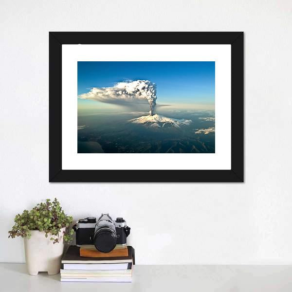 Mount Etna Eruption Canvas Wall Art-3 Horizontal-Gallery Wrap-25" x 16"-Tiaracle