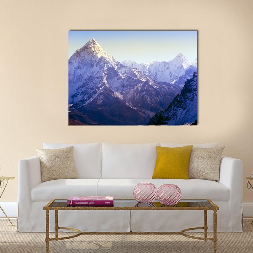 Beautiful Mount Everest Canvas Wall Art-1 Piece-Gallery Wrap-48" x 32"-Tiaracle