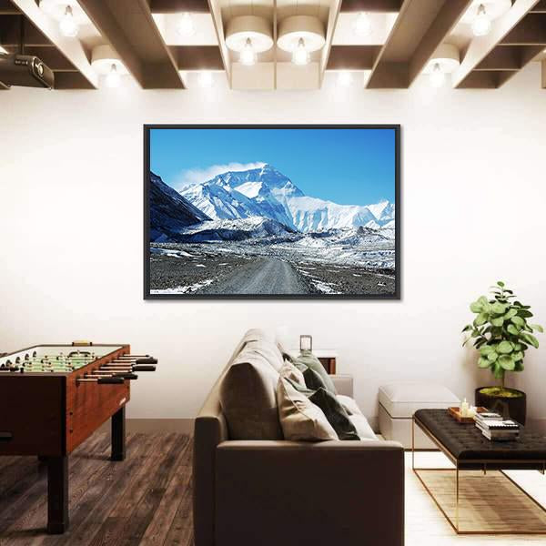 Mount Everest North Col Canvas Wall Art-3 Horizontal-Gallery Wrap-25" x 16"-Tiaracle